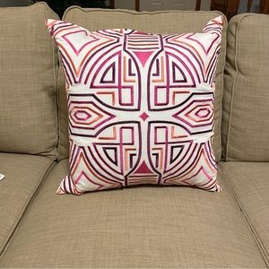 Trina Turk Purple Ikat Throw Pillow